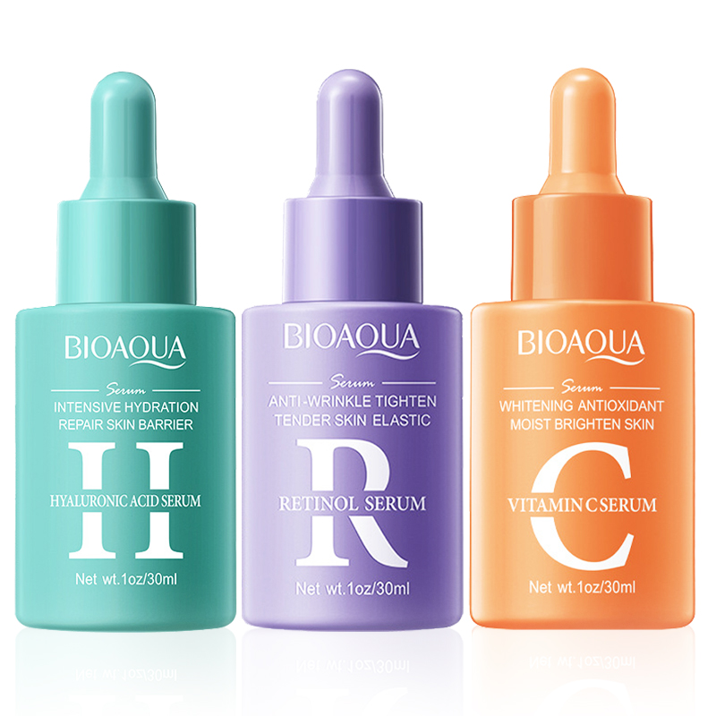 Exosome Serum Ampoule - 1/3 個 BIOAQUA ビタミン C レチノールヒアルロン酸血清顔保湿引き締め美白フェイシャルエッセンススキンケアセット