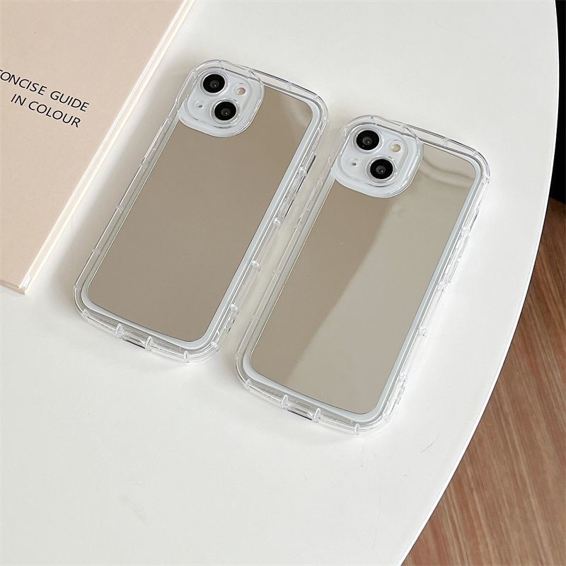 高級透明ミラー電話ケース IPhone 16 15 14 1 - Luxury Skincare Products のレビューと価格
