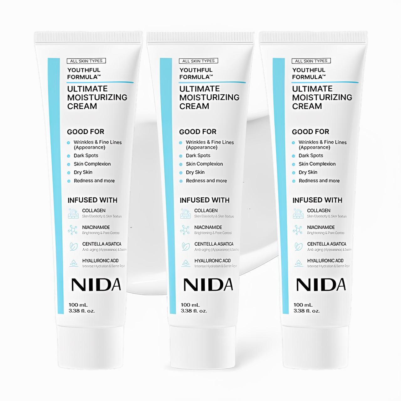 ニダ モイスチャライジング フェイスクリーム コラーゲン ヒ - Luxury Skincare Korea のレビューと価格