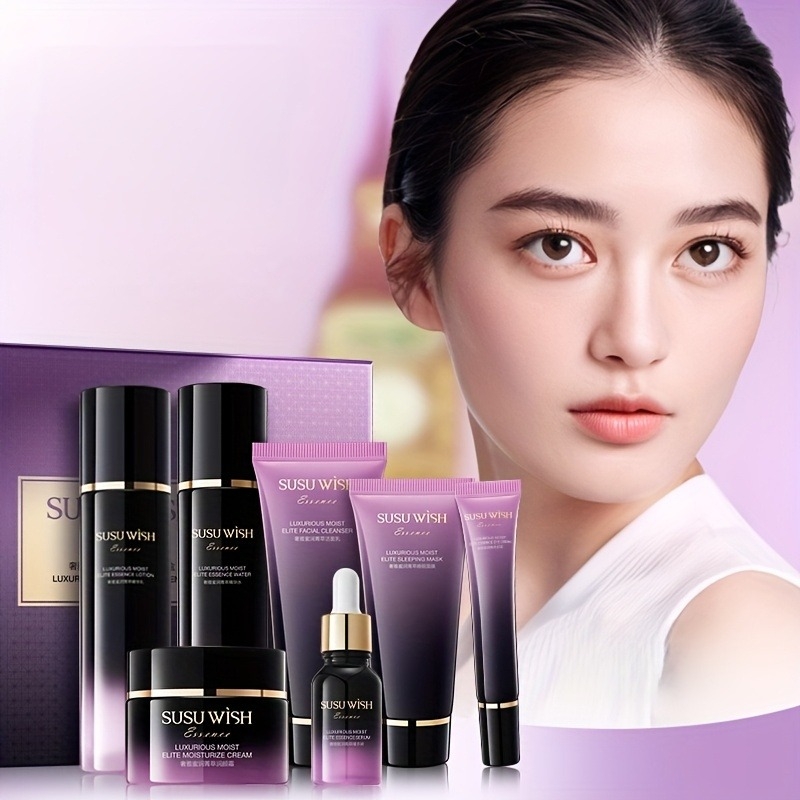 贅沢で上品な9点保湿エッセンスセット、クレンジングミルク、エ - Luxury Skincare Gifts のレビューと価格
