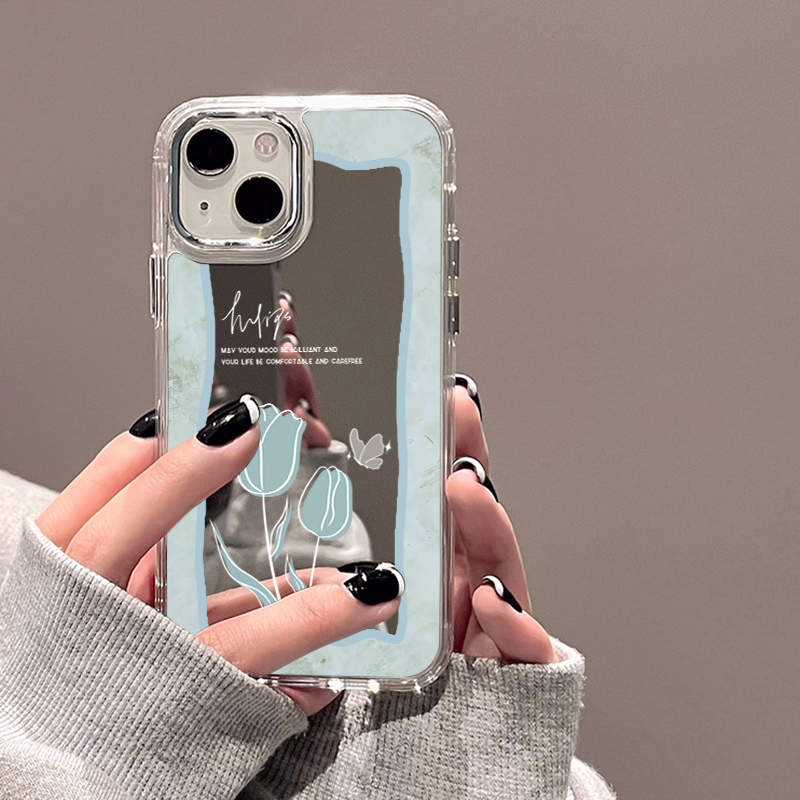 化粧鏡付きの素敵なパターンの電話ケース,iPhone 14  - Luxury Skincare Products のレビューと価格