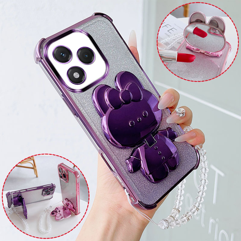 高級耐衝撃スマホケース キュートなウサギメイクアップ回転スタ - Luxury Skincare Products のレビューと価格