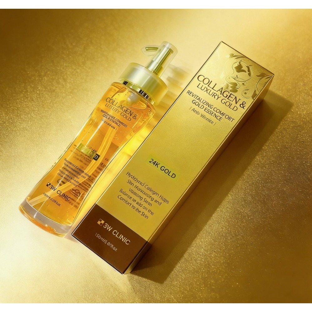 3WCLINIC コラーゲン＆ラグジュアリーゴールド24Kゴ - Luxury Skincare Korea のレビューと価格