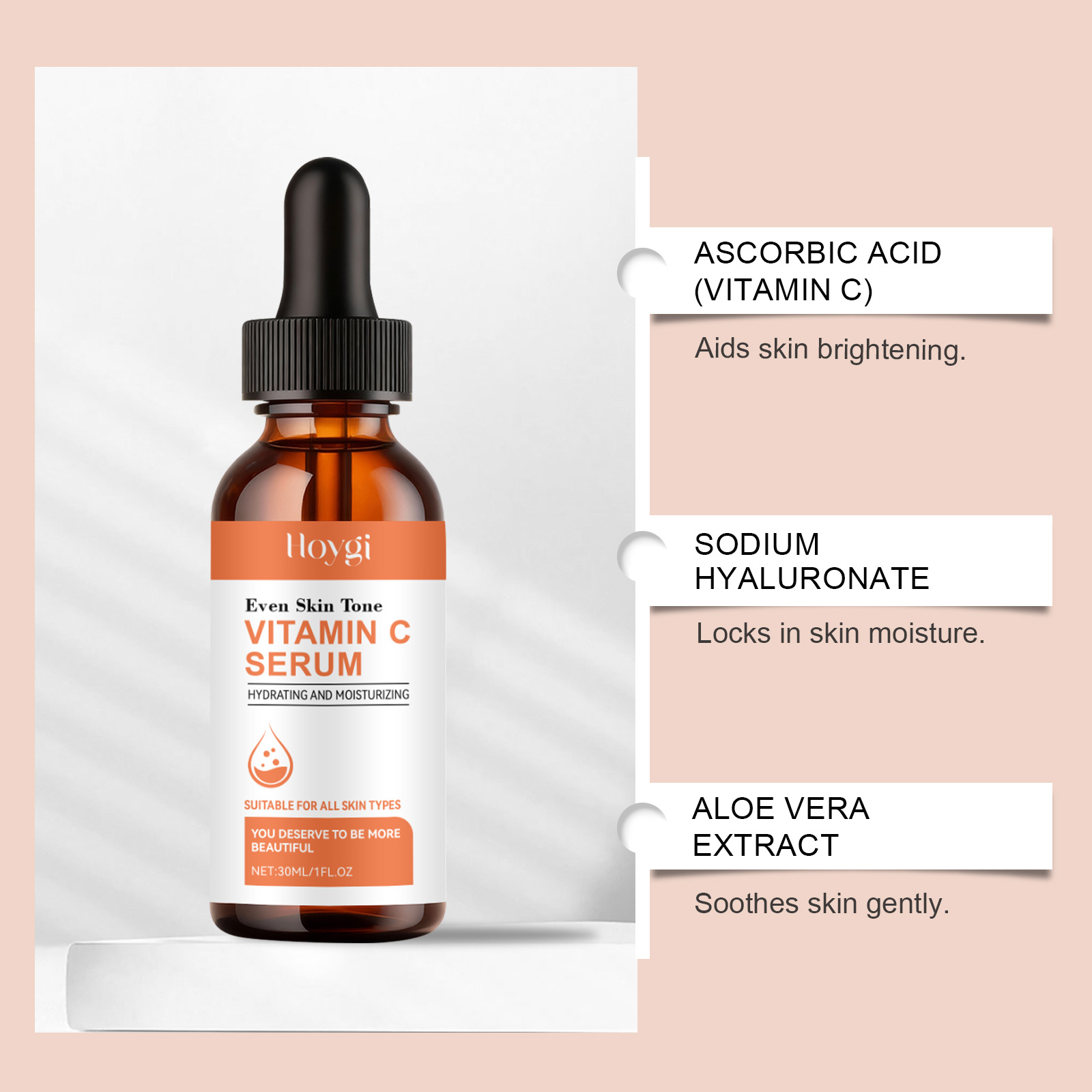 ビタミンC美容液（顔用）ヒアルロン酸配合、美白、シミ対策、ア - Exosome Serum Ampoule のレビューと価格