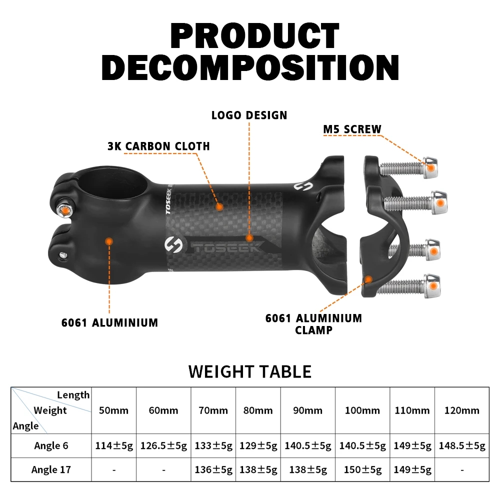 TOSEEK 自転車ステム ロードバイク/MTBバイク用ステ - Edelweiss Stem Cell のレビューと価格
